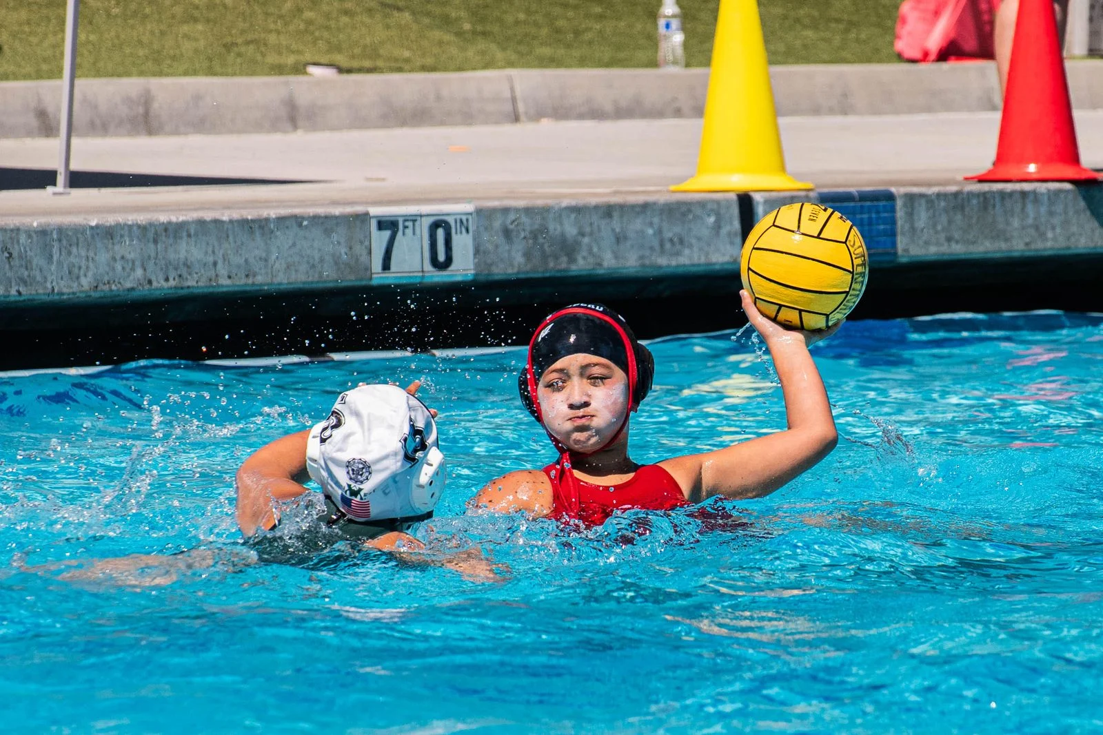 Futures Water Polo League game action